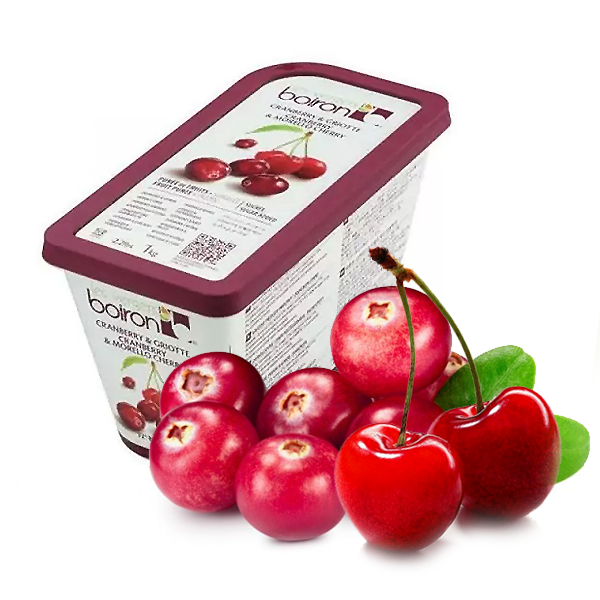 Boiron Frozen Cranberry & Morello Cherry Puree - Cakeonuts