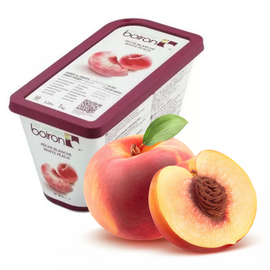 Boiron Frozen White Peach Puree - Cakeonuts