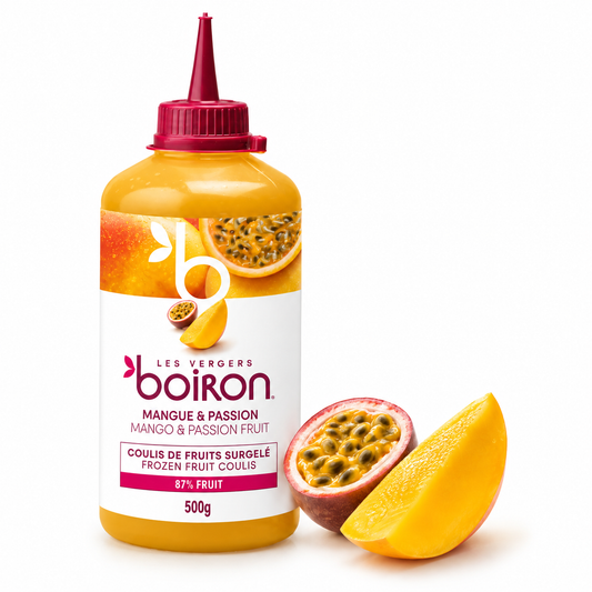 Boiron Mango & Passion Fruit Coulis - Frozen 500g