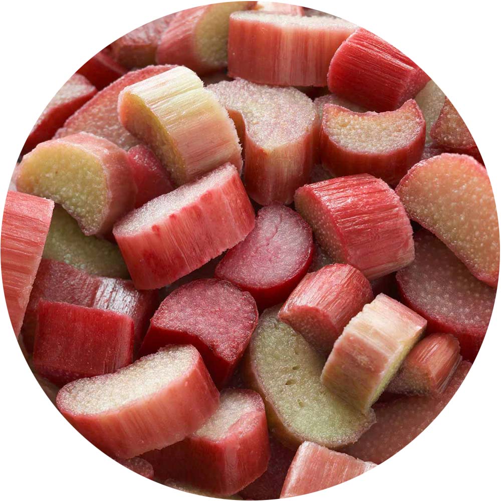 Frozen Rhubarb Slices - Cakeonuts